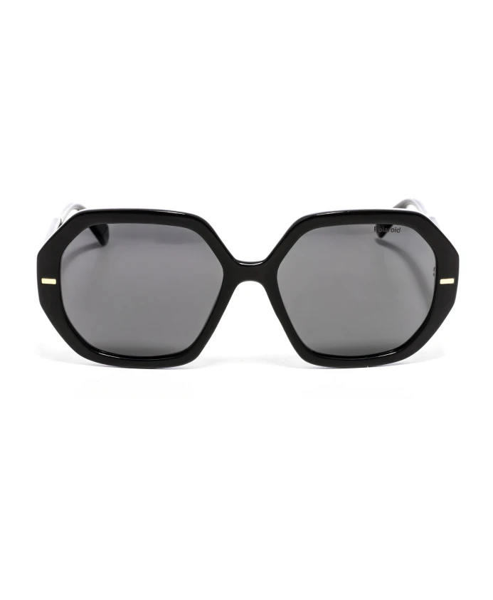 Солнцезащитные очки шестиугольной формы с оправой из ацетата. Polaroid, черный
Солнцезащитные очки шестиугольной формы с оправой из ацетата. Polaroid, черный