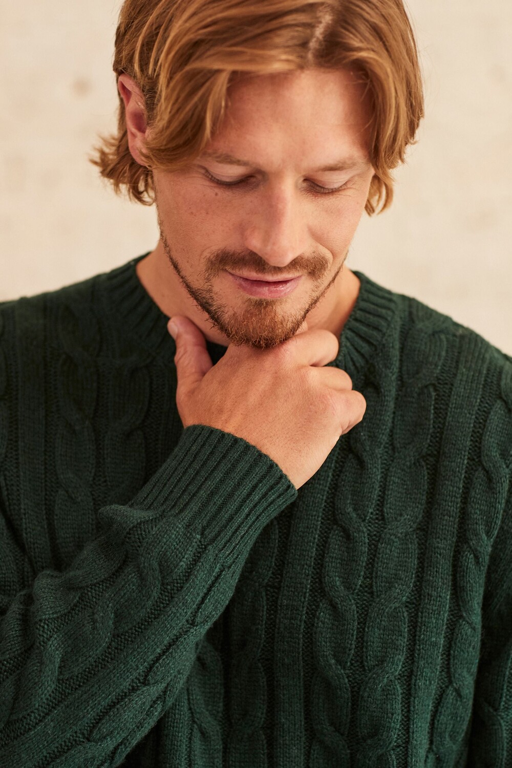 Свитер с круглым вырезом косой вязки и высоким содержанием шерсти Next, зеленый
Свитер с круглым вырезом косой вязки и высоким содержанием шерсти Next, зеленый