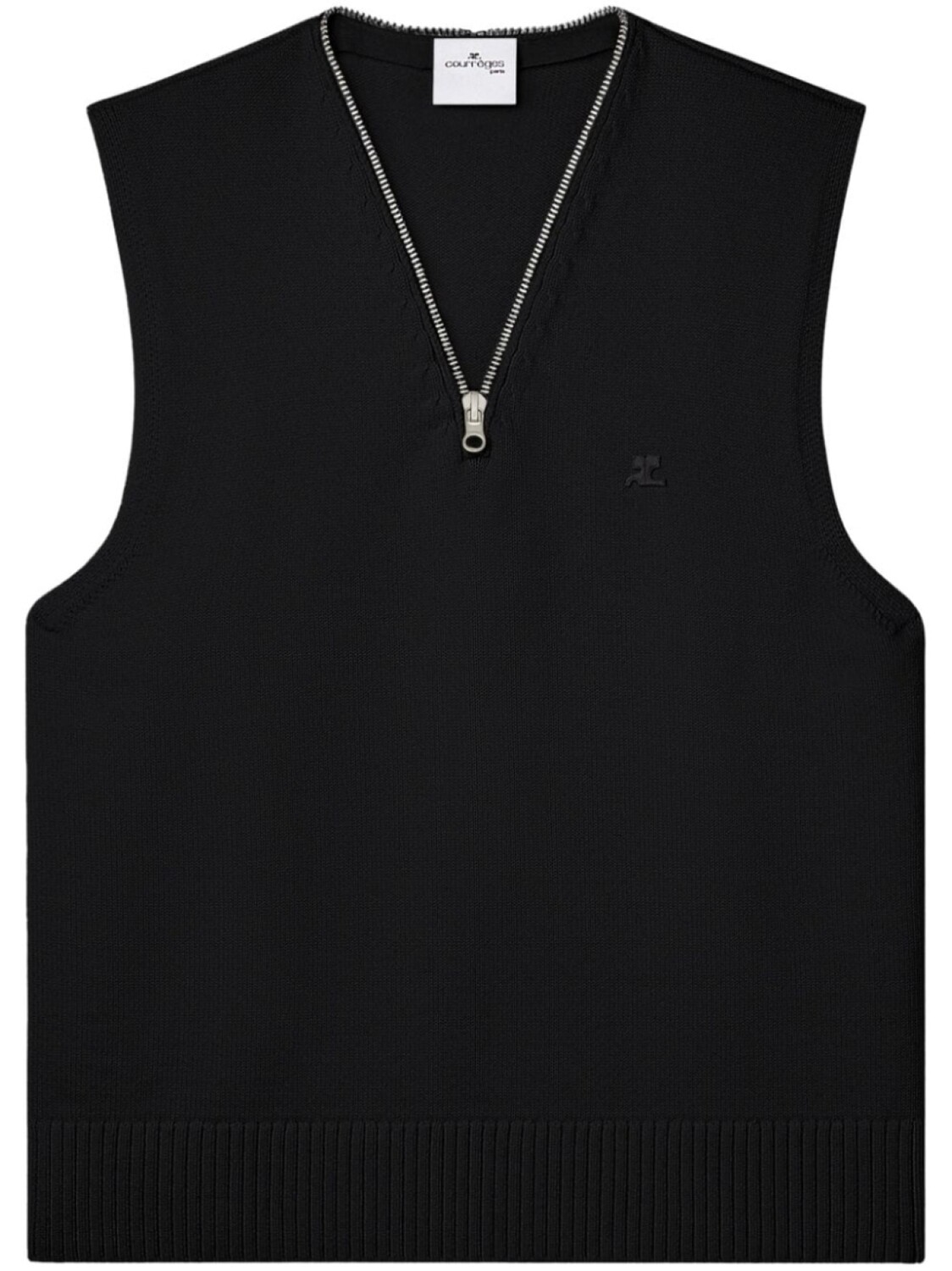 Courrèges джемпер без рукавов с V-образным вырезом, черный
Courrèges джемпер без рукавов с V-образным вырезом, черный