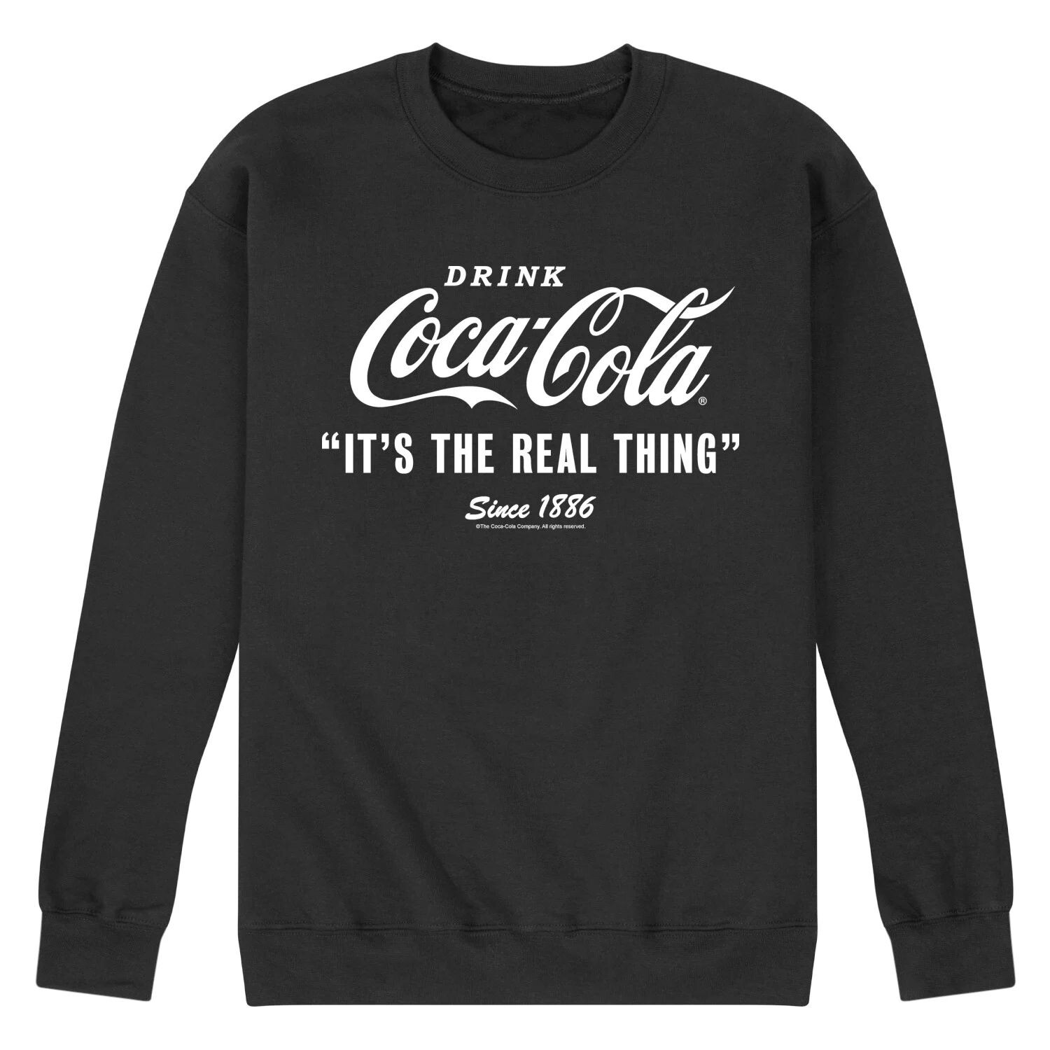 Мужской флисовый свитшот с рисунком Coca-Cola Its the Real Thing Licensed Character
Мужской флисовый свитшот с рисунком Coca-Cola Its the Real Thing Licensed Character