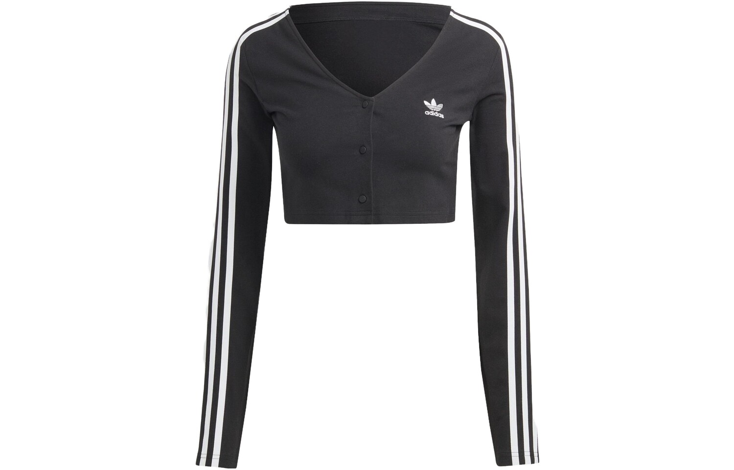 Укороченный топ с вышитым логотипом Adidas Originals, черный
Укороченный топ с вышитым логотипом Adidas Originals, черный