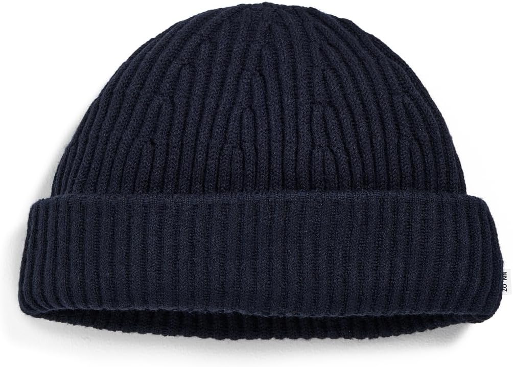 NN07 Мужская шапка-бини из мериносовой шерсти в рубчик, Navy Blue
NN07 Мужская шапка-бини из мериносовой шерсти в рубчик, Navy Blue