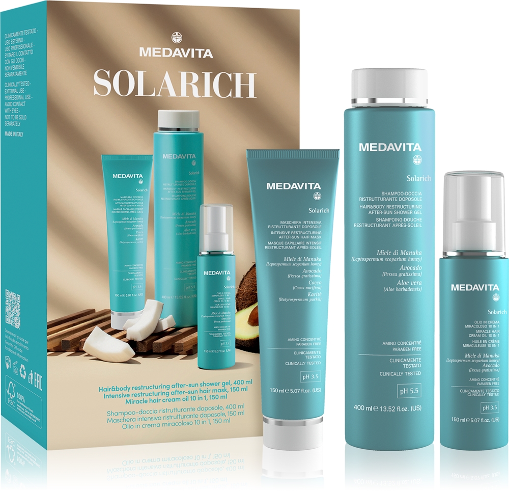 Solarich подарочный набор Solarich для женщин Medavita, 3 шт
Solarich подарочный набор Solarich для женщин Medavita, 3 шт