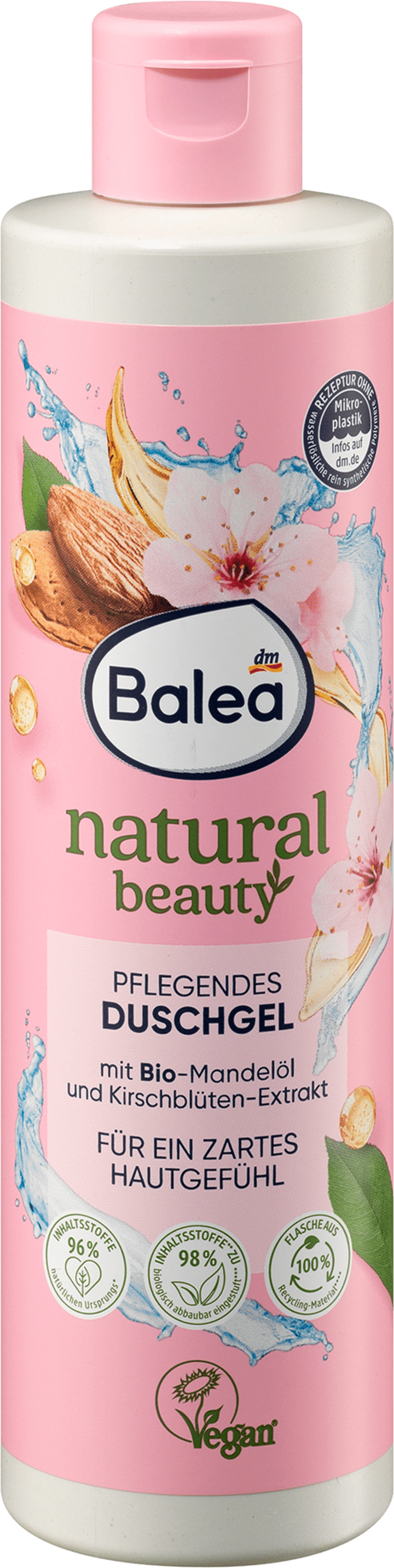 Гель для душа Balea Duschgel Natural Beauty Kirschblüten-Extrakt & Mandelöl, 250 ml
Гель для душа Balea Duschgel Natural Beauty Kirschblüten-Extrakt & Mandelöl, 250 ml