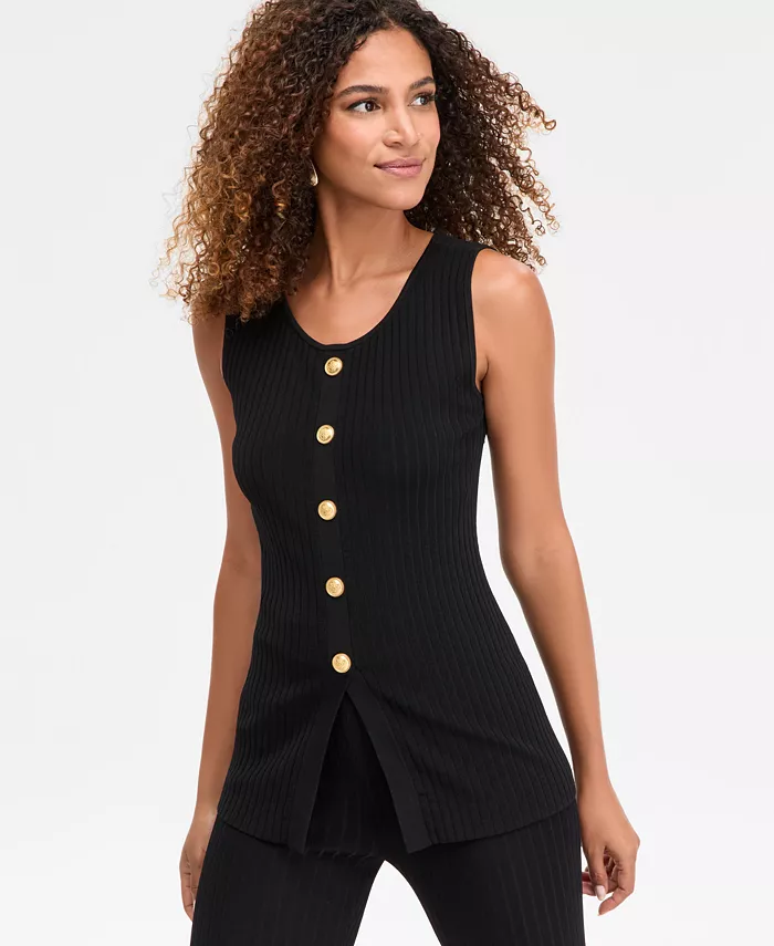 Женский трикотажный свитер без рукавов I.N.C. International Concepts, черный
Женский трикотажный свитер без рукавов I.N.C. International Concepts, черный