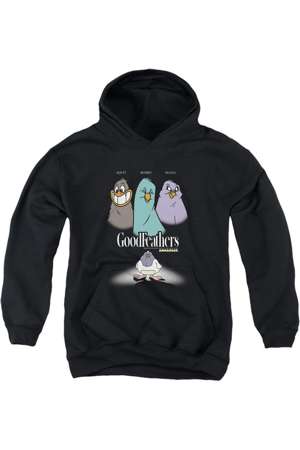 Толстовка с капюшоном Animaniacs Goodfeathers для молодежи Gildan, черный
Толстовка с капюшоном Animaniacs Goodfeathers для молодежи Gildan, черный