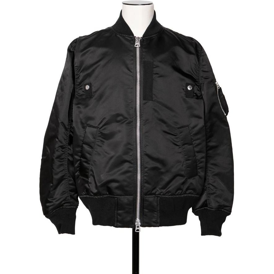 Sacai Замковая куртка-бомбер, Black
Sacai Замковая куртка-бомбер, Black