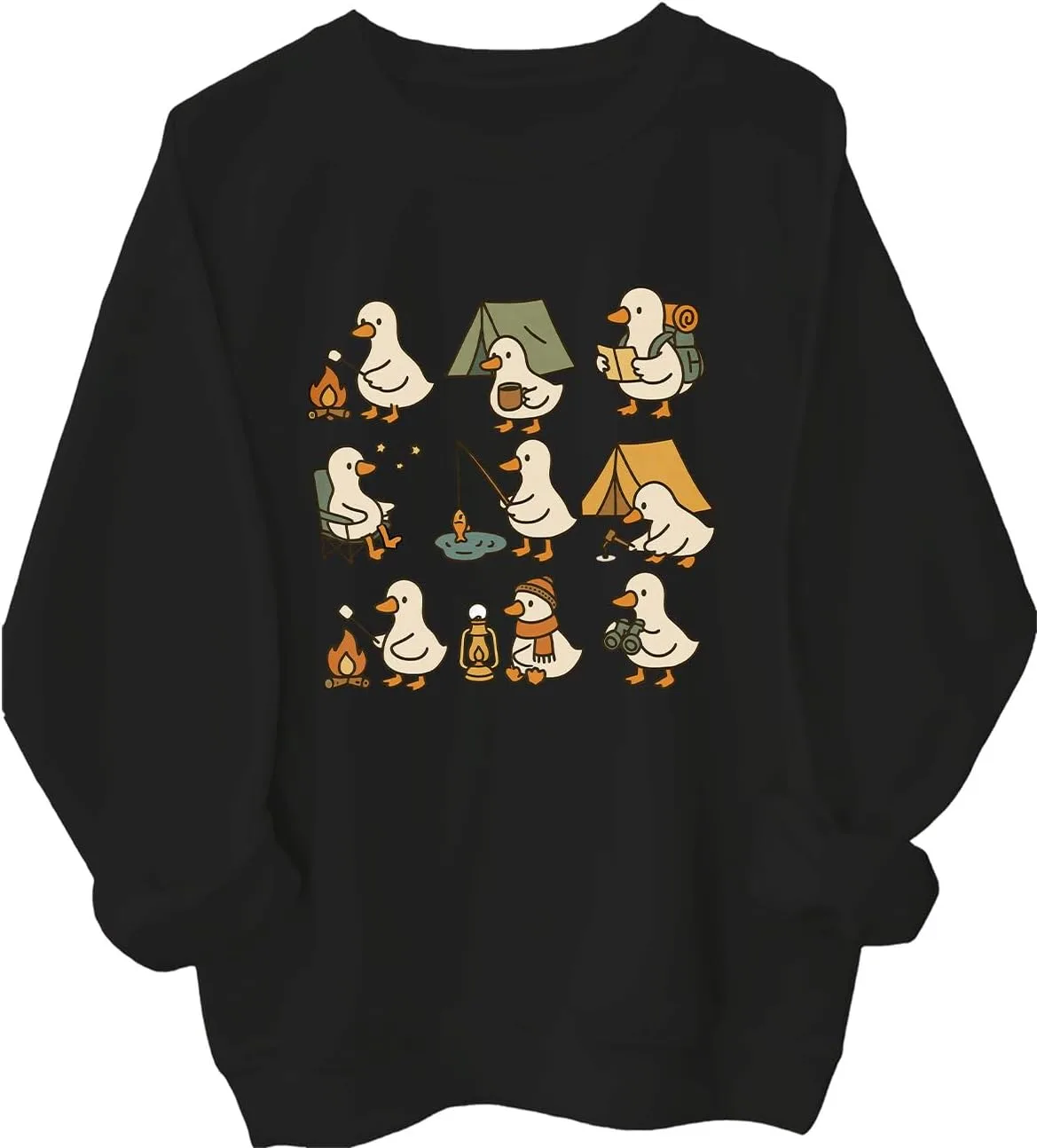 Толстовка Goose Camping с капюшоном, милый мультяшный гусь MQZUO
Толстовка Goose Camping с капюшоном, милый мультяшный гусь MQZUO