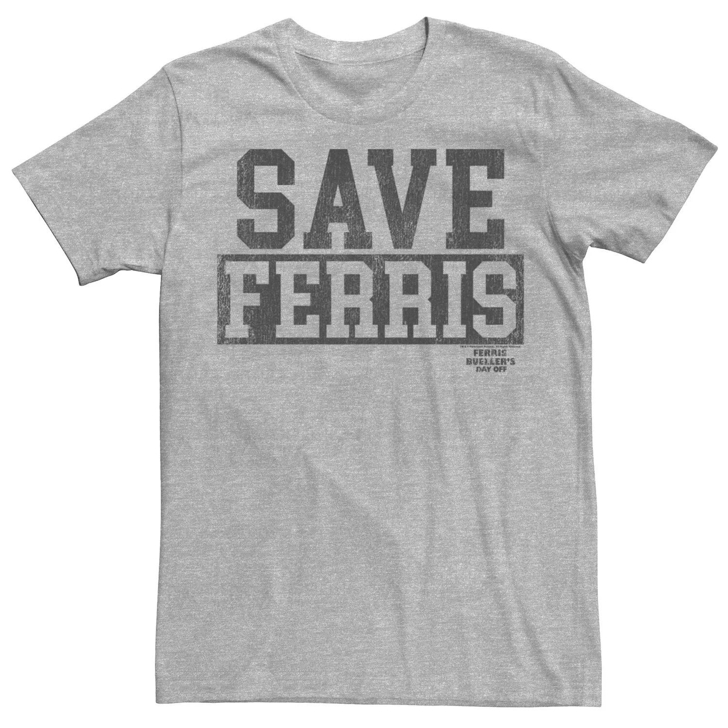 Мужская футболка Save Ferris с эффектом потертости Licensed Character
Мужская футболка Save Ferris с эффектом потертости Licensed Character