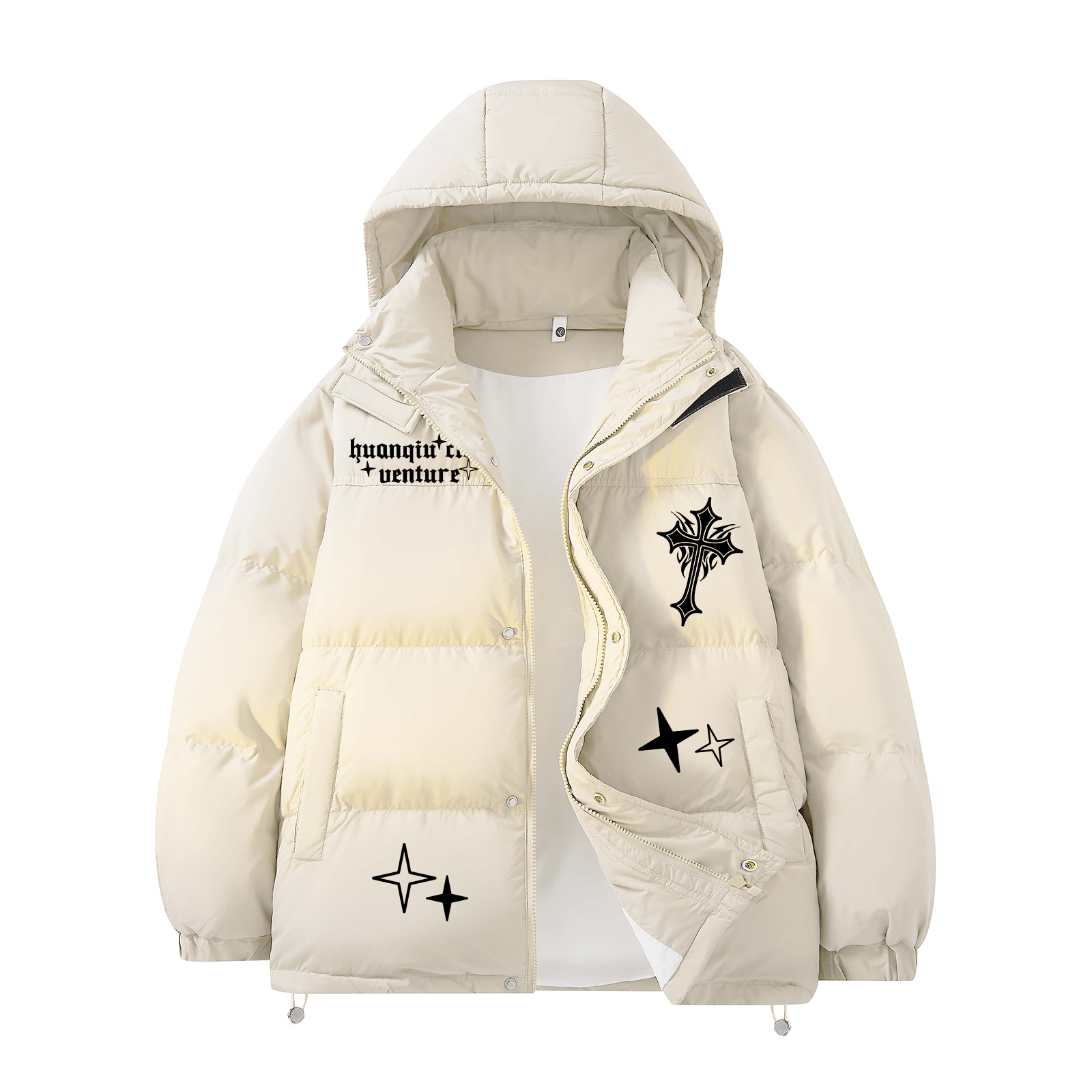 Пуховик Unisex с капюшоном утепленный HUANQIU, бежевый оранжевый
Пуховик Unisex с капюшоном утепленный HUANQIU, бежевый оранжевый