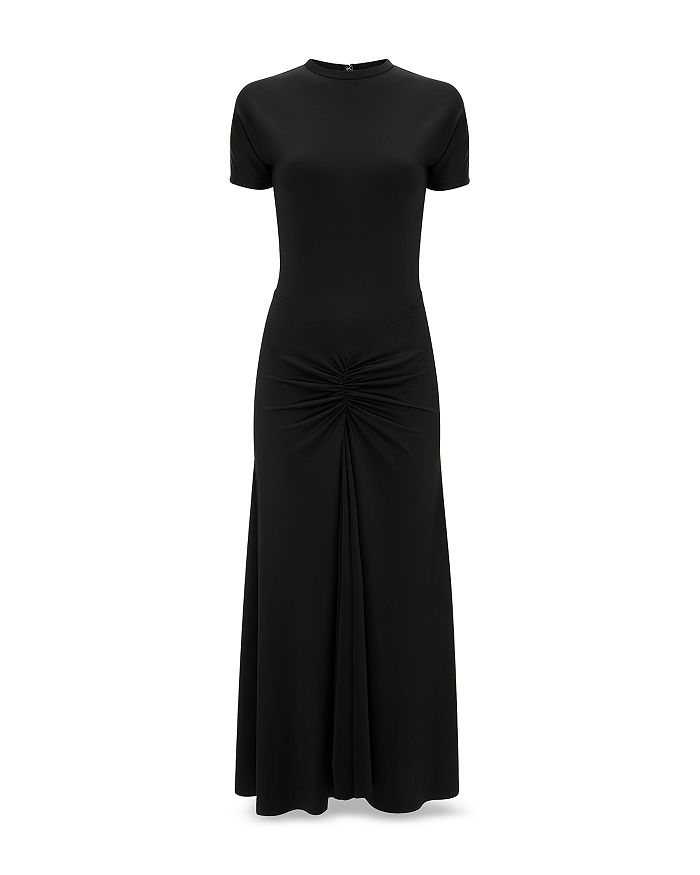 Платье-футболка миди с присборенной талией Victoria Beckham, черный
Платье-футболка миди с присборенной талией Victoria Beckham, черный