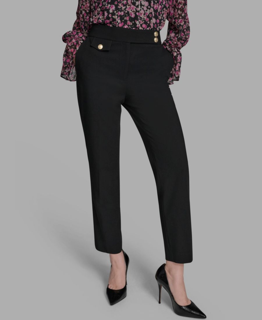 Женские брюки прямого кроя с двумя пуговицами и средней посадкой BCBG, Black
Женские брюки прямого кроя с двумя пуговицами и средней посадкой BCBG, Black