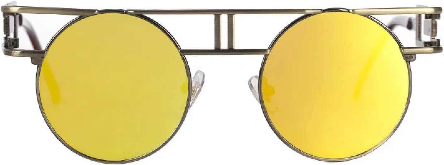 Круглые солнцезащитные очки из сплава для женщин и мужчин, модные, с большими зеркальными оправами, в стиле стимпанк, с защитой от УФ-излучения UV400 TKKTLLT, C11bronze-goldmirror
Круглые солнцезащитные очки из сплава для женщин и мужчин, модные, с большими зеркальными оправами, в стиле стимпанк, с защитой от УФ-излучения UV400 TKKTLLT, C11bronze-goldmirror