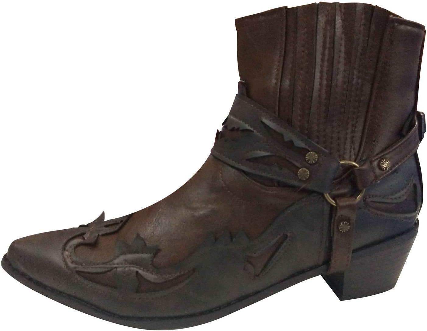 Мужские короткие сапоги для верховой езды, ретро с заостренным носком, ковбойские сапоги, мотоциклетные сапоги, рабочие западные сапоги, ботинки с пряжкой, без шнурков Shije, коричневый
Мужские короткие сапоги для верховой езды, ретро с заостренным носком, ковбойские сапоги, мотоциклетные сапоги, рабочие западные сапоги, ботинки с пряжкой, без шнурков Shije, коричневый