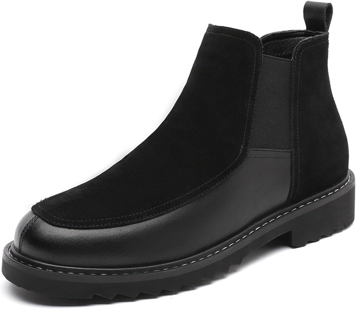 Мужские замшевые челси с отделкой patchwork, массивным каблуком, ретро закругленным носком, протекторной подошвой, нескользящие, на пуговицах, формальные ботинки для бизнеса, офиса и свадьбы Bedgmdeg, черный
Мужские замшевые челси с отделкой patchwork, массивным каблуком, ретро закругленным носком, протекторной подошвой, нескользящие, на пуговицах, формальные ботинки для бизнеса, офиса и свадьбы Bedgmdeg, черный