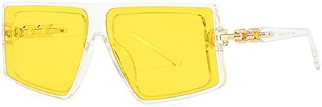 Солнцезащитные очки для женщин в стиле ретро, разноцветные, с защитой от УФ-излучения UV400; солнцезащитные очки для мужчин, желтые и фиолетовые MTZJH, Transparent Yellow
Солнцезащитные очки для женщин в стиле ретро, разноцветные, с защитой от УФ-излучения UV400; солнцезащитные очки для мужчин, желтые и фиолетовые MTZJH, Transparent Yellow