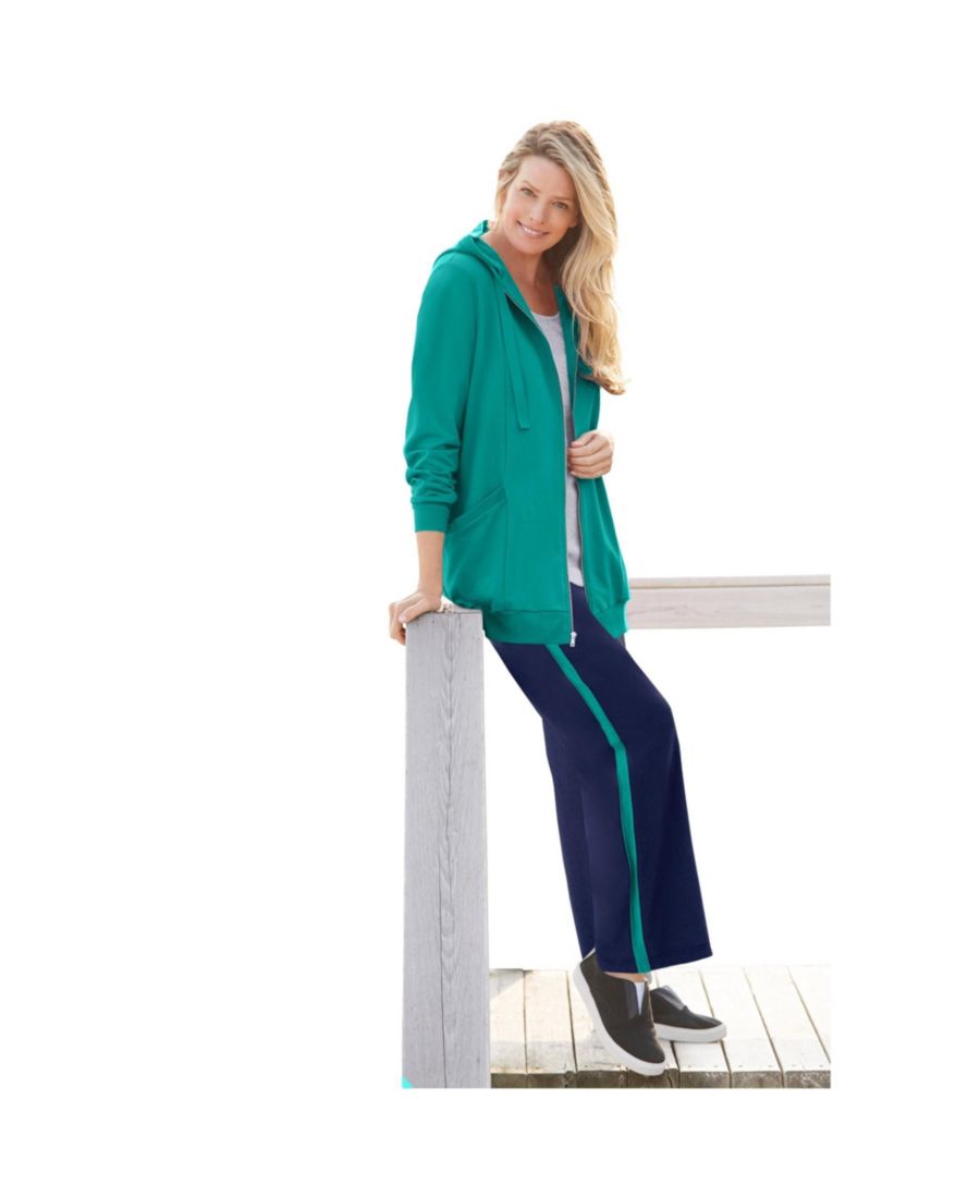 Куртка-туника с капюшоном на молнии большого размера Woman Within, Waterfall
Куртка-туника с капюшоном на молнии большого размера Woman Within, Waterfall