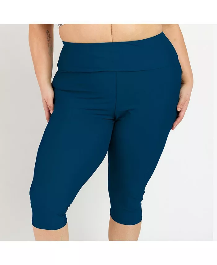 Леггинсы-капри больших размеров для плавания Calypsa, синий
Леггинсы-капри больших размеров для плавания Calypsa, синий