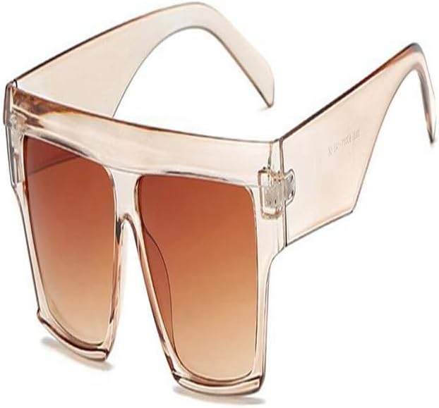 Женские солнцезащитные очки с плоской верхней частью, пластиковой оправой, градиентными линзами, увеличенного размера, черного цвета, в модном стиле JWMSXYQR, Champagne Tea
Женские солнцезащитные очки с плоской верхней частью, пластиковой оправой, градиентными линзами, увеличенного размера, черного цвета, в модном стиле JWMSXYQR, Champagne Tea