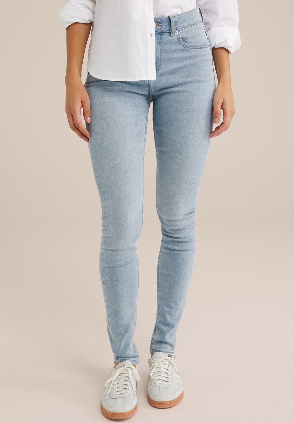 Джинсы скинни WE Fashion, светло-голубой
Джинсы скинни WE Fashion, светло-голубой