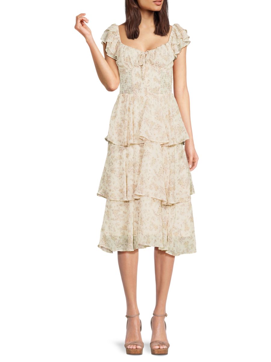 Платье миди с цветочным принтом и рукавами-крылышками Lea & Viola, цвет Ivory Floral
Платье миди с цветочным принтом и рукавами-крылышками Lea & Viola, цвет Ivory Floral