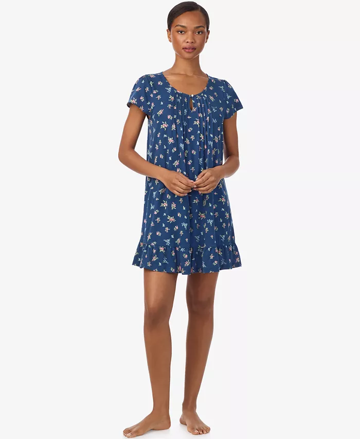 Женская ночная рубашка с цветочным принтом и рукавами-крылышками Lauren Ralph Lauren, синий
Женская ночная рубашка с цветочным принтом и рукавами-крылышками Lauren Ralph Lauren, синий