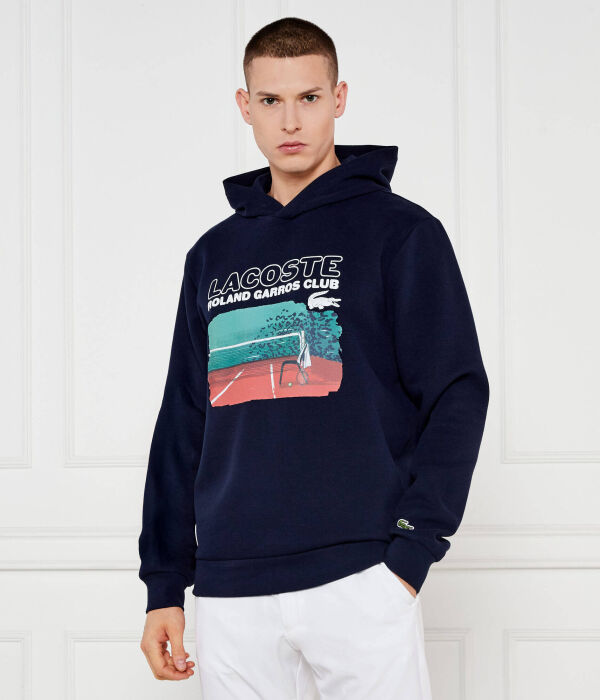 Свитер lacoste x roland garros Relaxed fit Lacoste, синий 
Свитер lacoste x roland garros Relaxed fit Lacoste, синий