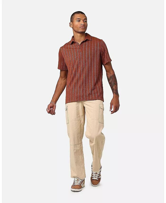 Мужская рубашка-поло с узором «елочка» XXIII, коричневый
Мужская рубашка-поло с узором «елочка» XXIII, коричневый