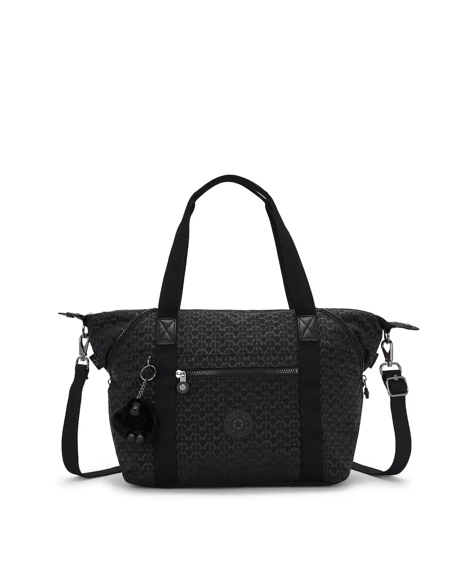 Художественная сумка со съемным ремешком с черным принтом Kipling, черный 
Художественная сумка со съемным ремешком с черным принтом Kipling, черный