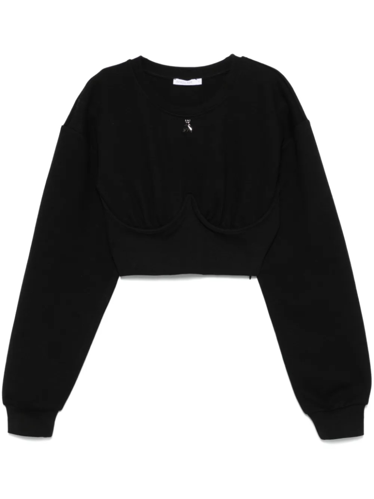 Укороченная толстовка Patrizia Pepe, черный
Укороченная толстовка Patrizia Pepe, черный