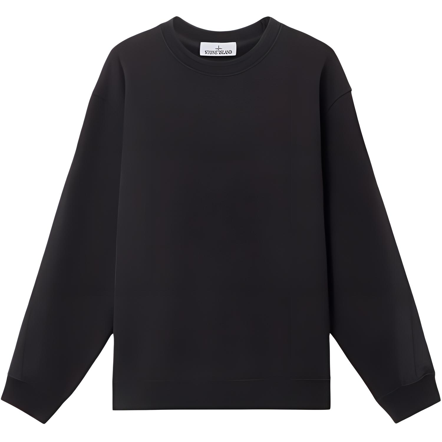 Свитшот с вышитым логотипом STONE ISLAND, черный
Свитшот с вышитым логотипом STONE ISLAND, черный