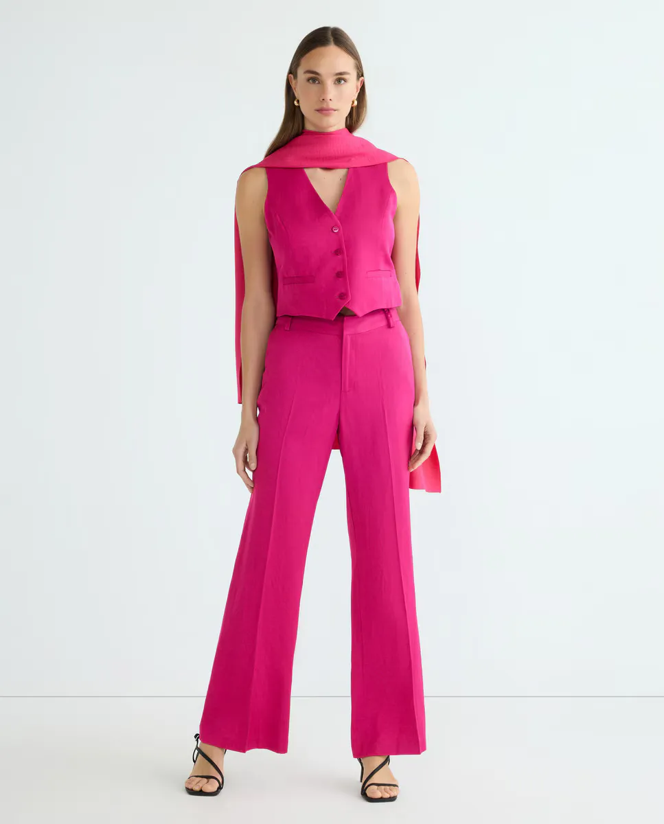 Простой шарф под лен Banarassi, фуксия
Простой шарф под лен Banarassi, фуксия