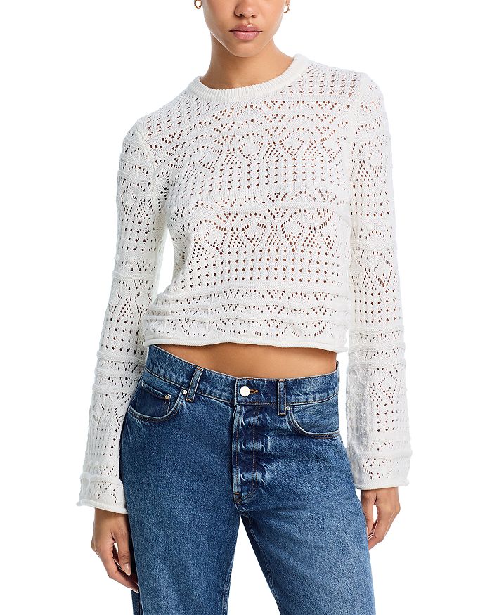 Вязаный укороченный свитер с узором "боббл" FRENCH CONNECTION, белый
Вязаный укороченный свитер с узором "боббл" FRENCH CONNECTION, белый