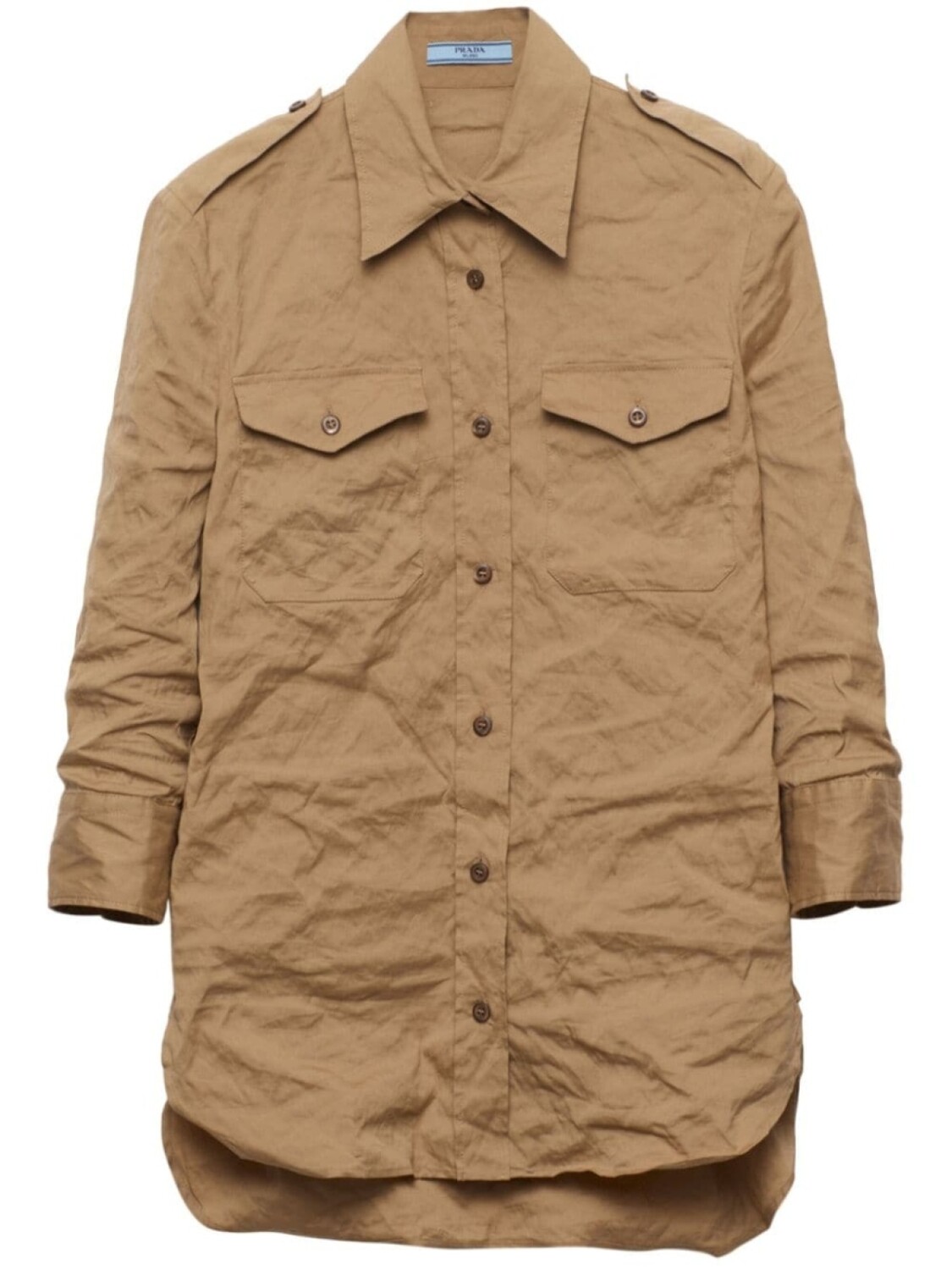 Prada рубашка из жатого поплина, нейтральный цвет
Prada рубашка из жатого поплина, нейтральный цвет