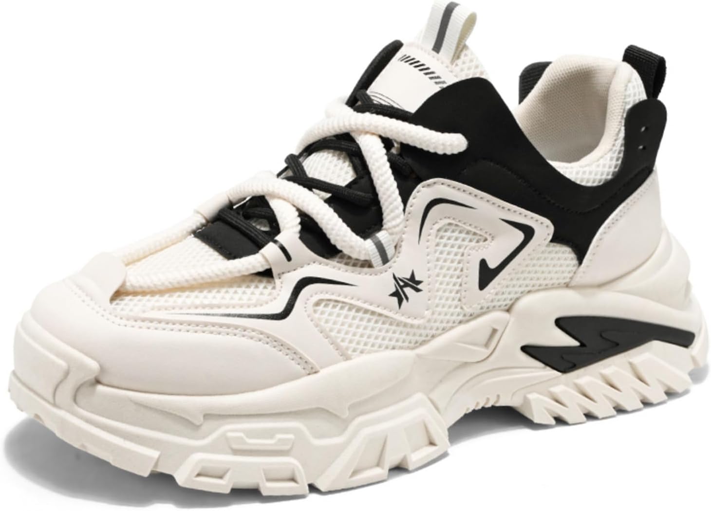 Мужские массивные кроссовки, стильные с толстой подошвой, с регулируемыми шнурками, идеально подходят для уличной моды и повседневного комфорта Aokisx, черный
Мужские массивные кроссовки, стильные с толстой подошвой, с регулируемыми шнурками, идеально подходят для уличной моды и повседневного комфорта Aokisx, черный