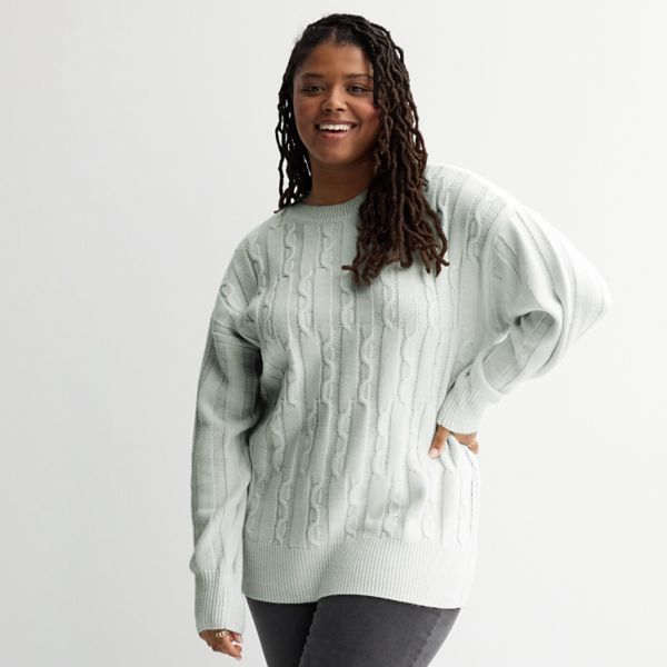 Молодежный свитер-туника большого размера с косичной вязкой So, цвет gray fox heather
Молодежный свитер-туника большого размера с косичной вязкой So, цвет gray fox heather