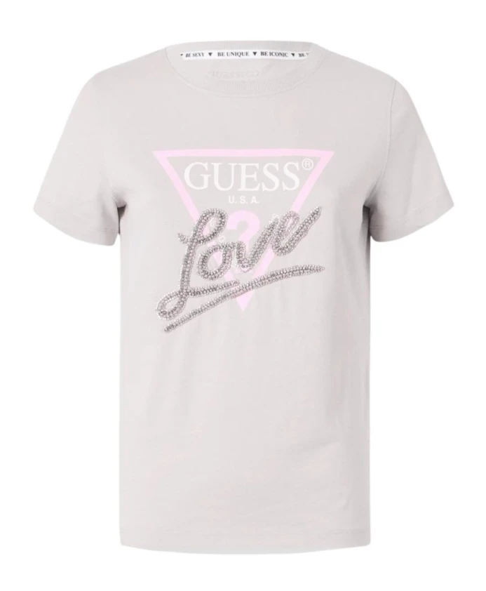 Белая футболка с коротким рукавом Guess, белый
Белая футболка с коротким рукавом Guess, белый