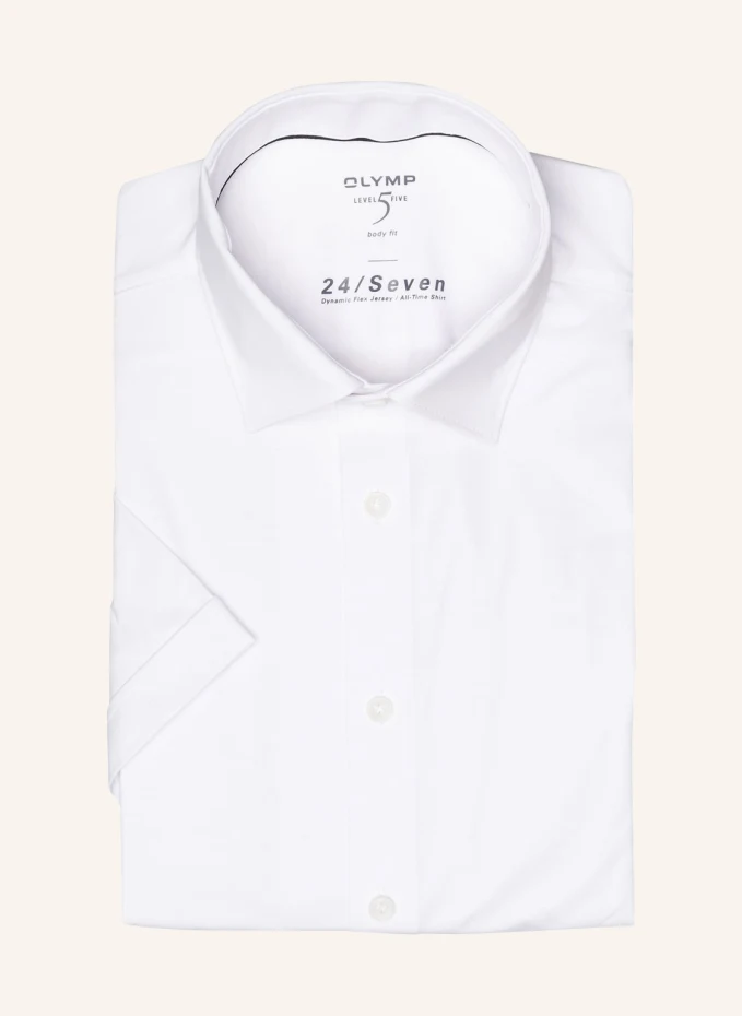 Рубашка с короткими рукавами level five 24/seven облегает тело Olymp, белый
Рубашка с короткими рукавами level five 24/seven облегает тело Olymp, белый