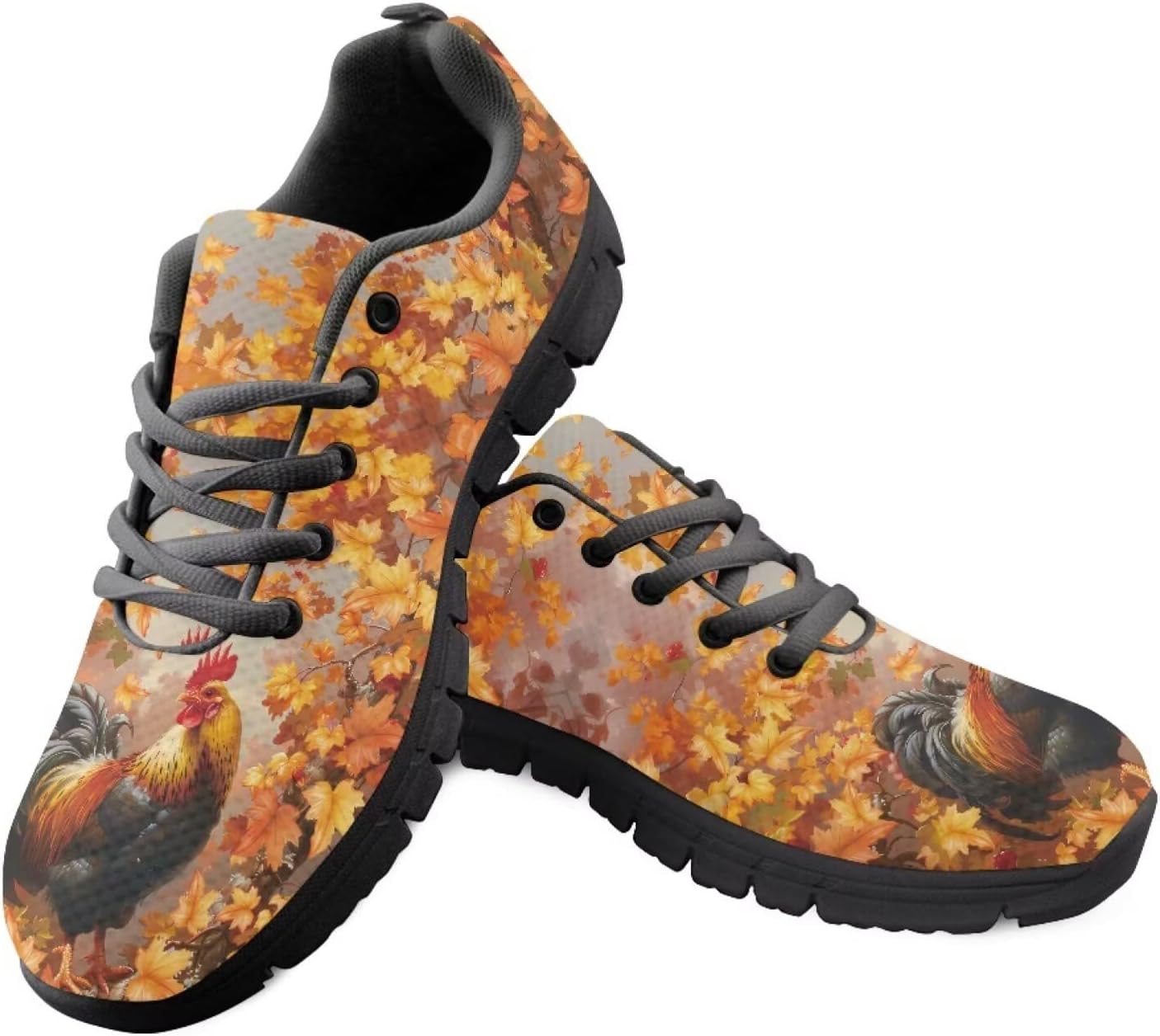 Кроссовки Jeiento на Хэллоуин для мужчин и женщин, спортивные с шнуровкой, сетчатые, дышащие, для бега, тенниса, Autumn Maple Leaf Chicken
Кроссовки Jeiento на Хэллоуин для мужчин и женщин, спортивные с шнуровкой, сетчатые, дышащие, для бега, тенниса, Autumn Maple Leaf Chicken