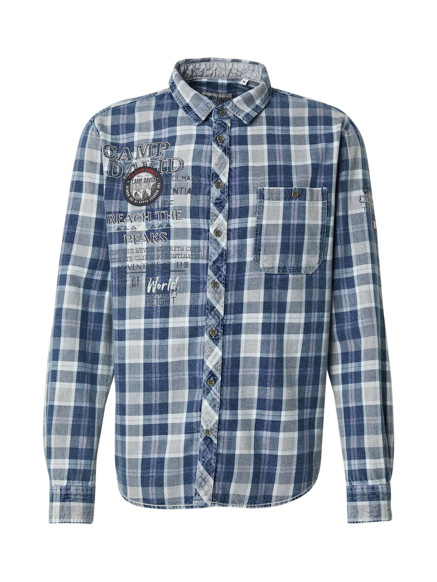 Рубашка на пуговицах классического кроя CAMP DAVID, Indigo
Рубашка на пуговицах классического кроя CAMP DAVID, Indigo