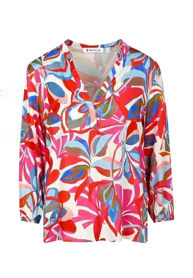 Блузка с тропическим принтом розового/голубого цвета Bicalla, мультиколор
Блузка с тропическим принтом розового/голубого цвета Bicalla, мультиколор