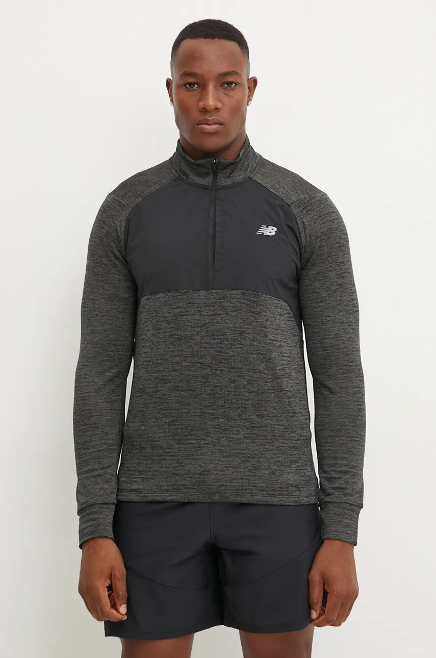 Толстовка для бега New Balance Athletics Heat Grid, черный 
Толстовка для бега New Balance Athletics Heat Grid, черный