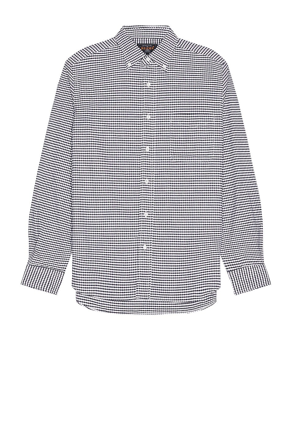 Рубашка Beams Plus B.D Gingham Check Oxford, черный 
Рубашка Beams Plus B.D Gingham Check Oxford, черный