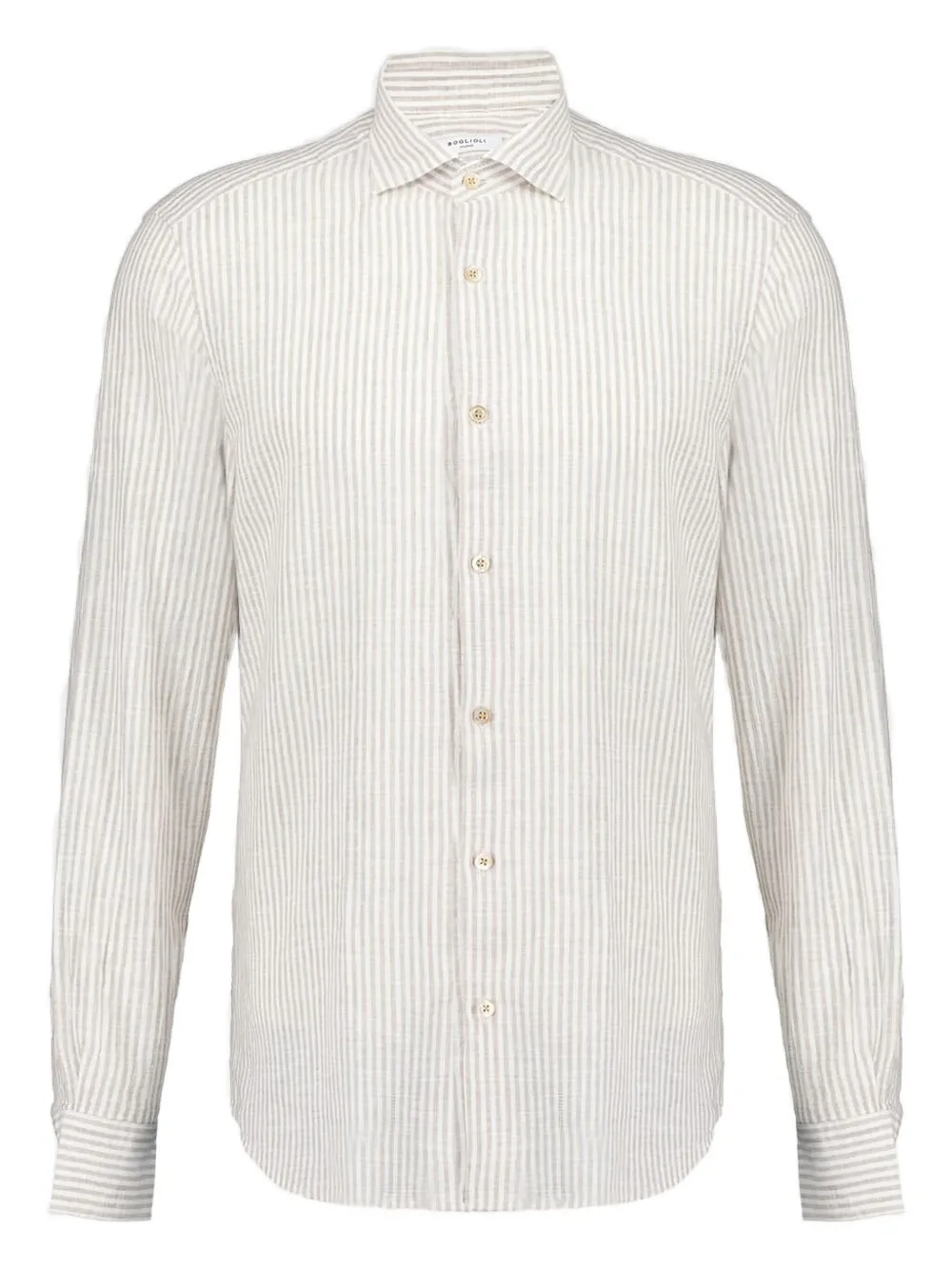 Полосатая рубашка из смеси хлопка и льна Boglioli, нейтральный
Полосатая рубашка из смеси хлопка и льна Boglioli, нейтральный