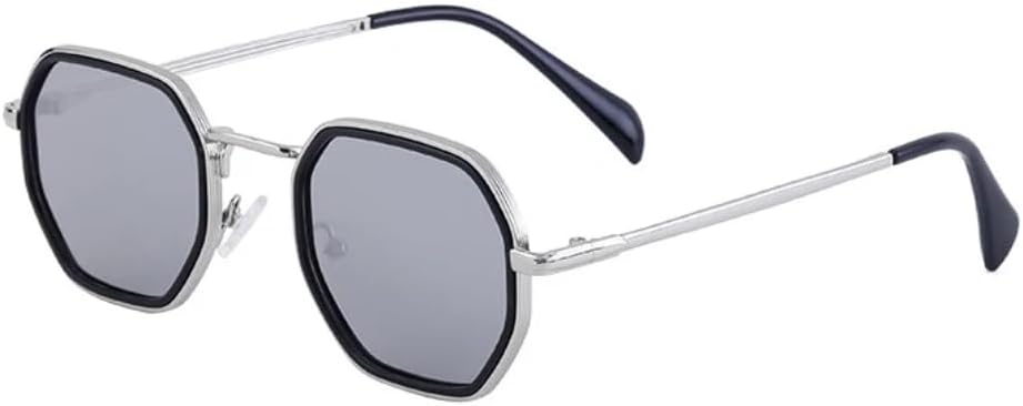 Солнцезащитные очки Polygon Square для женщин, модные, серебристые, зеркальные, с защитой от УФ-излучения UV400; солнцезащитные очки для мужчин в металлической оправе TVTBBVV, Silver Silver Mirror
Солнцезащитные очки Polygon Square для женщин, модные, серебристые, зеркальные, с защитой от УФ-излучения UV400; солнцезащитные очки для мужчин в металлической оправе TVTBBVV, Silver Silver Mirror