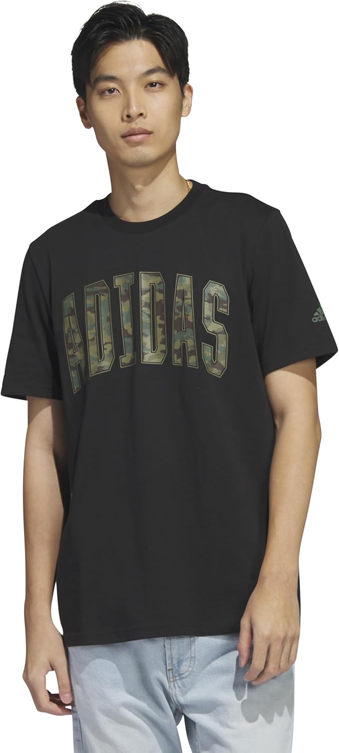 Мужская спортивная футболка adidas с коротким рукавом и камуфляжным рисунком EKH82, черный
Мужская спортивная футболка adidas с коротким рукавом и камуфляжным рисунком EKH82, черный