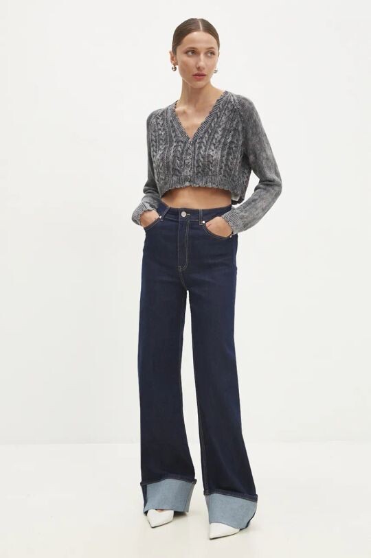 Кардиган Answear Lab, серый 
Кардиган Answear Lab, серый