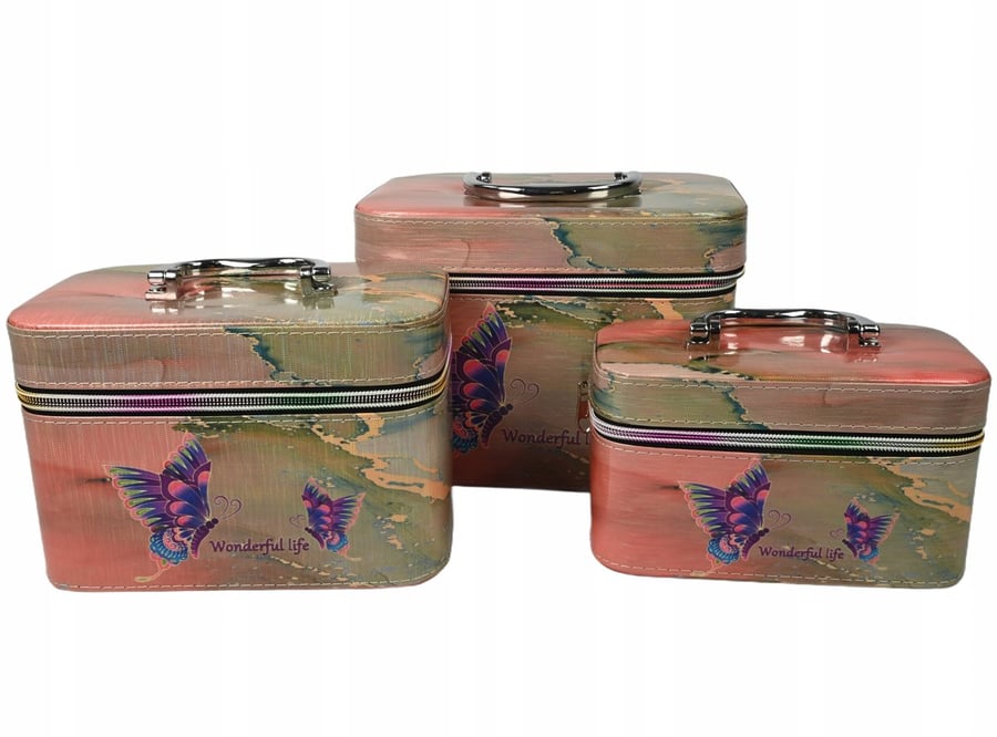 Косметический органайзер, косметичка, набор бабочек, разные цвета, 3 шт. Midex
Косметический органайзер, косметичка, набор бабочек, разные цвета, 3 шт. Midex