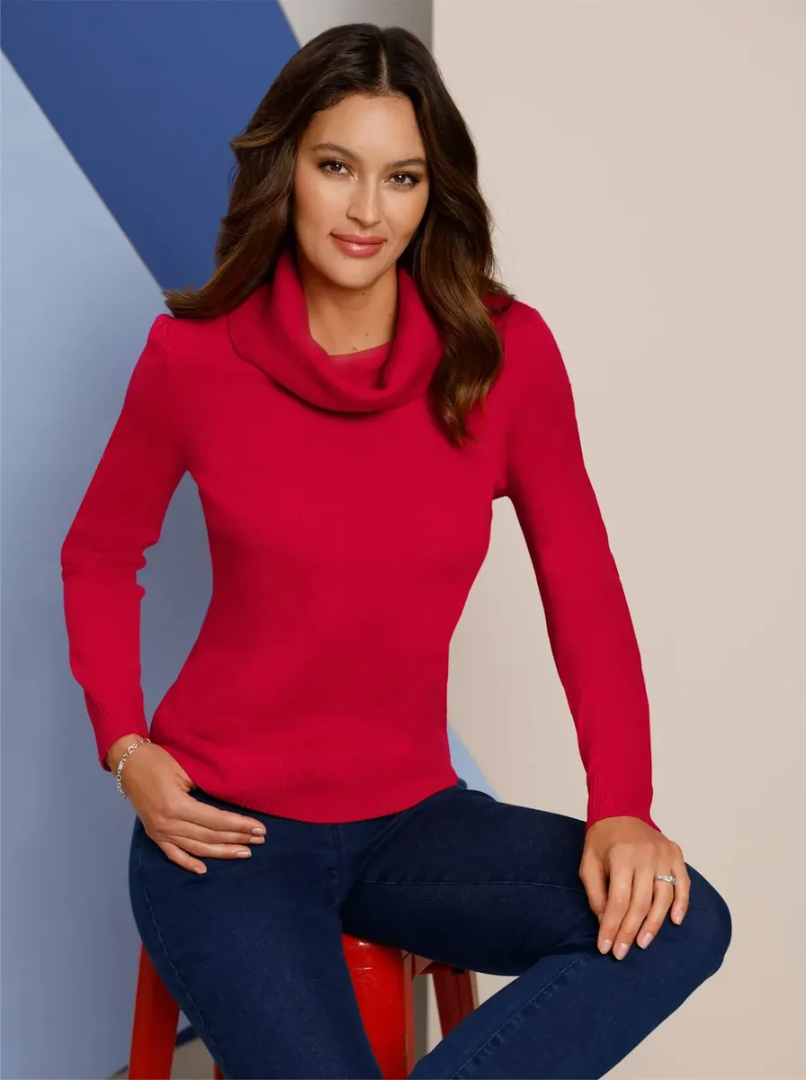 Свитер с высоким воротником Classic Basics "Пуловер", красный
Свитер с высоким воротником Classic Basics "Пуловер", красный