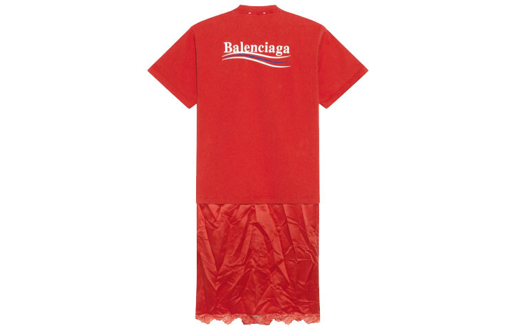 Платье женское Balenciaga с короткими рукавами, красный
Платье женское Balenciaga с короткими рукавами, красный